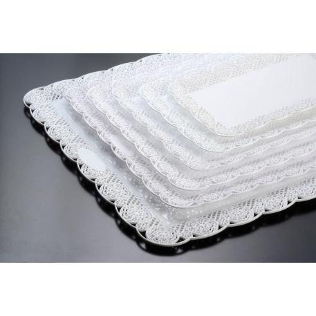 BANDEJA PLAST. KV. RECT 1/2 KG 19X24 X 10u.