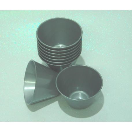 CAZUELA DIP GRIS ALUMINIO 9X6CM X12
