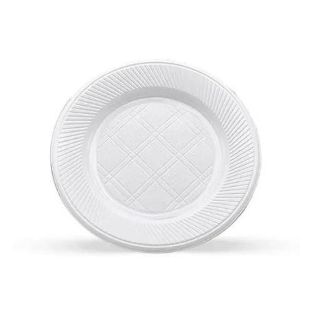 PLATO PLAST. 22 CM BLANCO X100