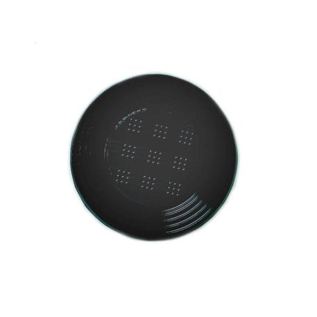 PLATO PLASTICO 17 CM NEGRO X100