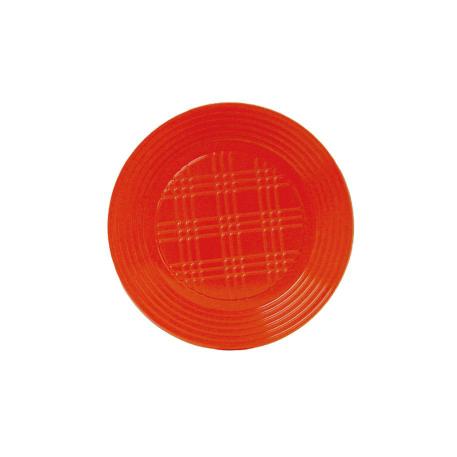 PLATO PLASTICO 17 CM ROJO X100