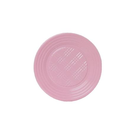 PLATO PLASTICO 17 CM ROSA X100