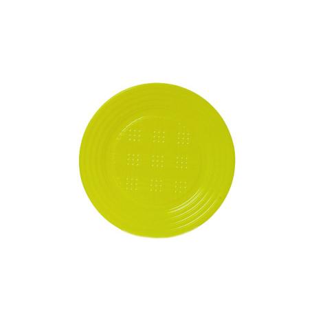 PLATO PLASTICO 22 CM AMARILLO X100