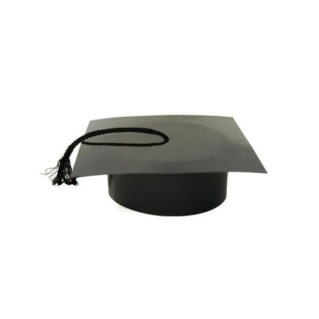 GORRO EGRESADO PLASTICO X 12