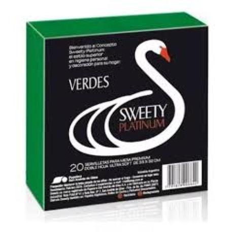 SERVILLETA TISSUE VERDE 33X33 SWEETY