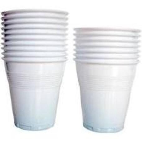 VASO PLASTICO BLANCO 110 CC. X 100