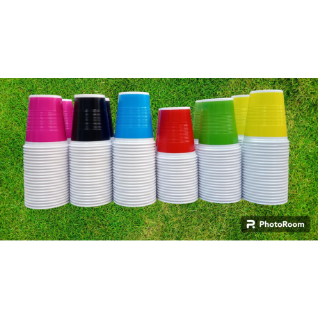 VASO PLASTICO 180 CC. VIOLETA X 100