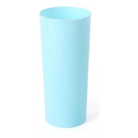 LINEA PP VASO T.LARGO CELESTE PASTEL X10