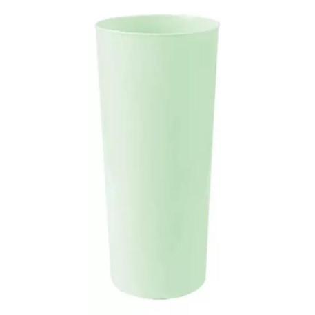 LINEA PP VASO T.LARGO VERDE PASTEL X10