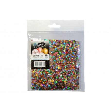 CONFETTI HEXAGONAL 2 PACK X20 - MULT.