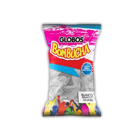 BOMBUCHA PERLADO 9 BLANCO X 25