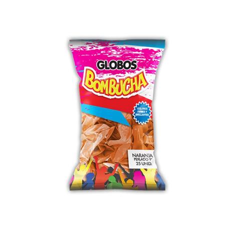 BOMBUCHA PERLADO 9 NARANJA X 25