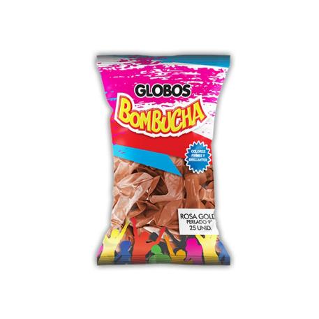 BOMBUCHA PERLADO 9 ROSA GOLD X 25