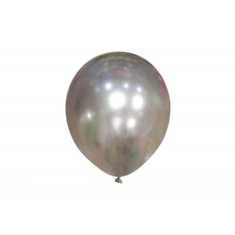 GLOBO CROMO REFLEX 12´PLATA X 10 UN