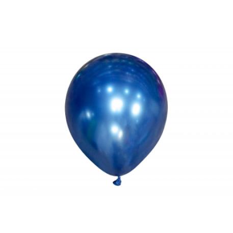 GLOBO CROMO REFLEX 12´AZUL X 10 UN
