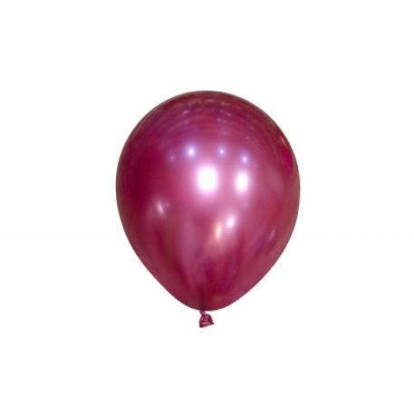 GLOBO CROMO REFLEX 12´FUCSIA X 10 UN
