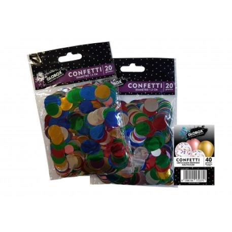 CONFETTI 1,5CM 2 PACK X20 - MULTICOLOR