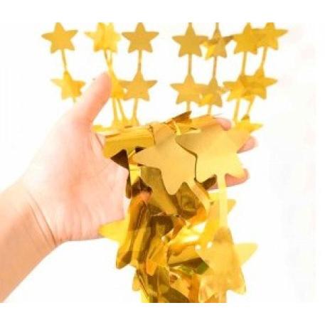 CORTINA ESTRELLAS DORADAS