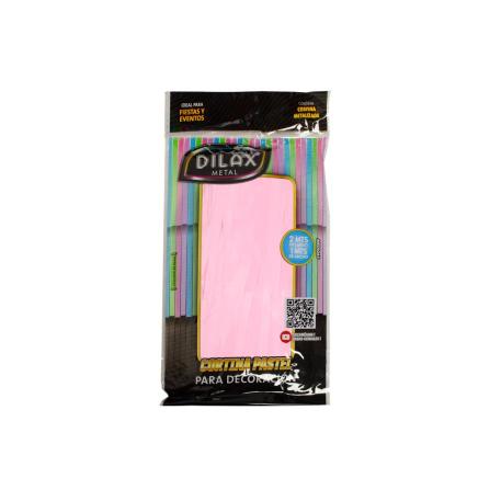 CORTINA 2 X 1 MT OVNI PASTEL ROSA