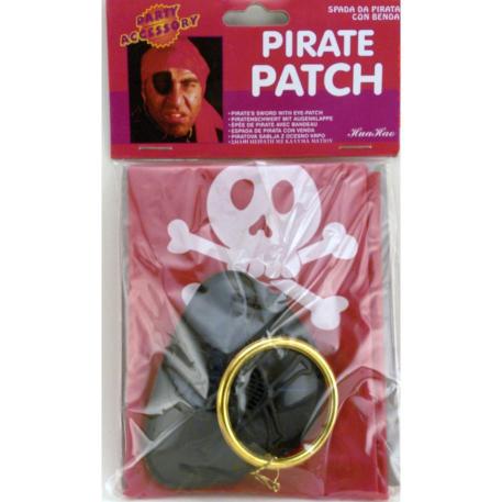 SET PIRATA - PARCHE, ARO Y PAÑUELO - 1249