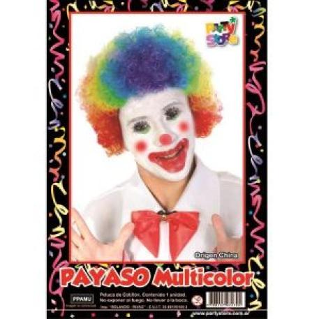 PELUCA PAYASO MULTICOLOR