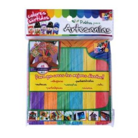 PALITO HELADO MULTICOLOR X48