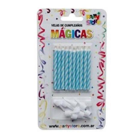 VELAS MAGICAS CELESTES X10
