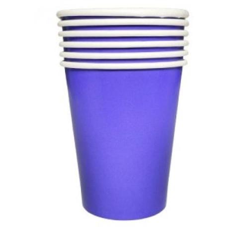 VASO POLIPAPEL LAMINADO VIOLETA X6