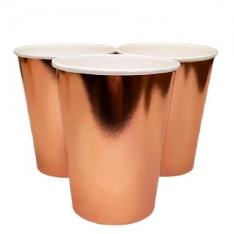VASO POLIPAPEL FULL ROSA GOLD X6