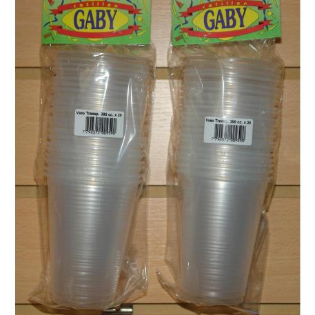 VASO 300CC TRANSP X20