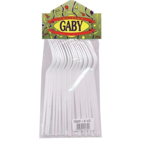 CUBIERTO / TENEDOR PLASTICO X20