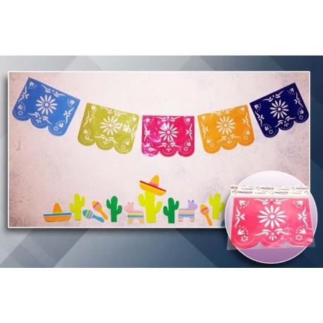 BANDERIN MEXICANO PLASTICO
