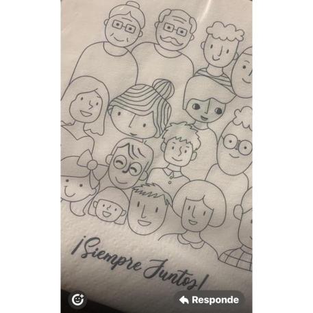 SERVILLETA 33X33X20 SIEMPRE JUNTOS