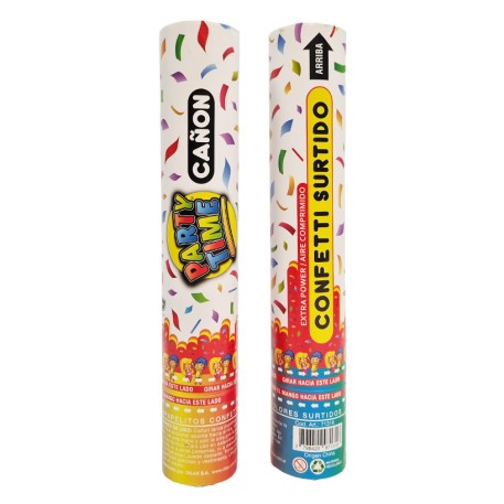 CAÑON LANZA CONFETTI 30 CM.