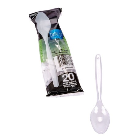 CUCHARA TRANSPARENTE DULCERA X 20