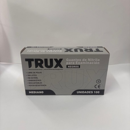 GUANTES LATEX NITRILO NEGRO X 100