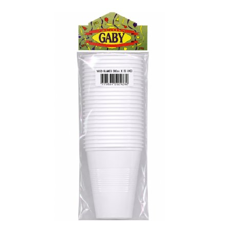 VASO 300CC BLANCO X25