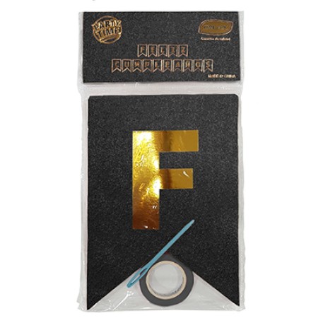 BANDERIN FC GLITTER NEGRO X 1