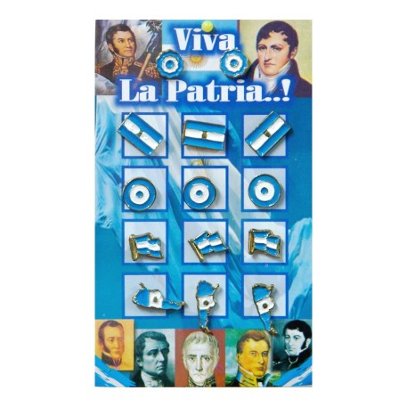 PINS DE METAL X 12